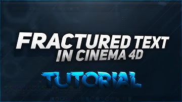 How To Make Fractured Text in Cinema 4D | BazDZN