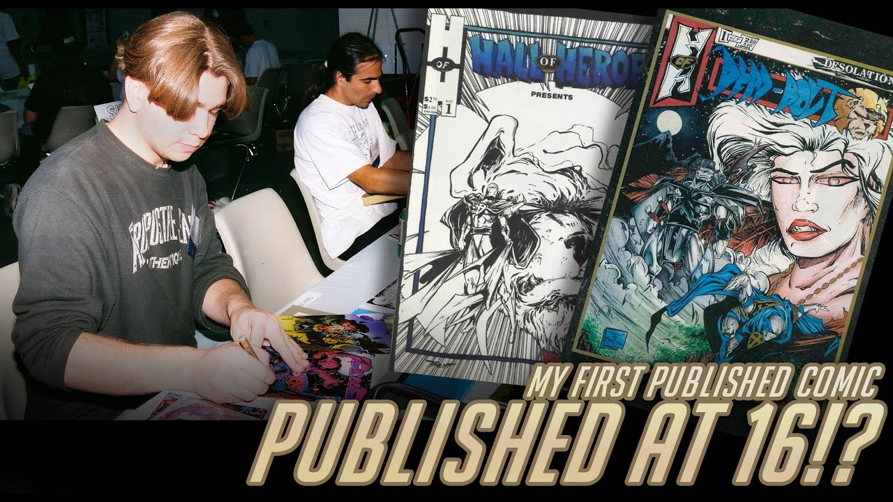 Pro artist at 16!? My first published comic! - YouTube