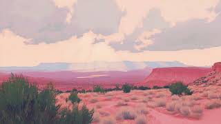 Pink Desert Canyon Sunrays Vintage Wall Art Screensaver for Frame TV Decor | No Music | 3 Hours screenshot 2