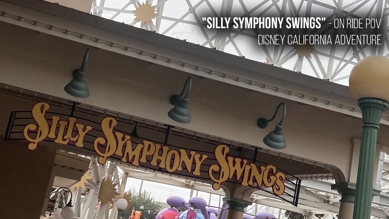 Disney Swing Ride Silly Symphony Swings - Disneyland Resort California - On Ride POV ...