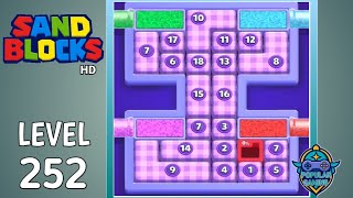Sand Blocks: Drop Puzzle Level 252: Gameplay Solution