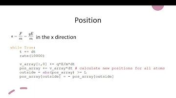 Vpython hw8 drift velocity