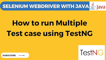 TestNG Tutorial # 9 How to run multiple test cases using  TestNG