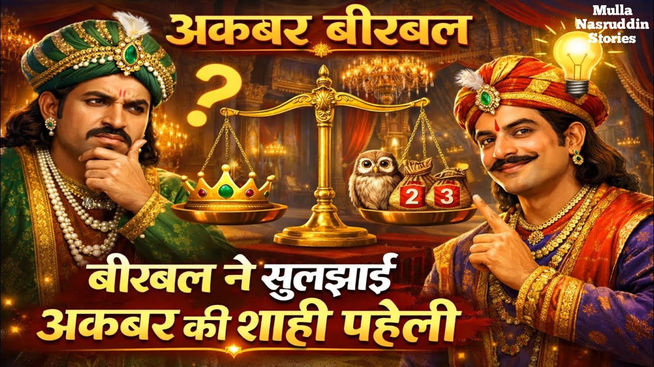 बीरबल में सुलझाई अकबर की शाही पहेली, अकबर बीरबल कि कहानी Akbar Birbal ki kahani | Best Moral Stories