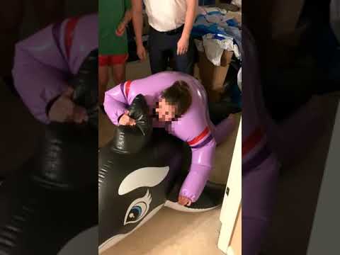 fetishization meaning Girl testing inflatable pvc clothing