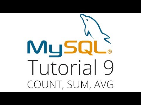 MySQL tutorial 9 - Count, Sum and Average