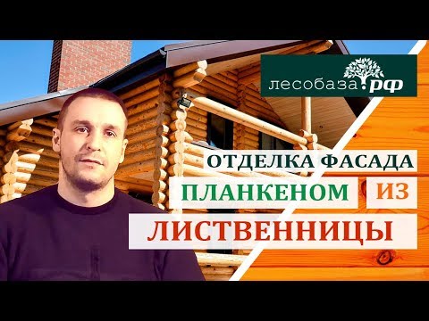 Планкен из лиственницы. Отделка фасада и потолка