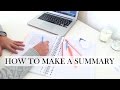 How To Make a Summary - STUDY TIPS