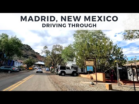 Video: Village of Madrid, New Mexico på Turquoise Trail