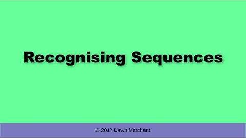 Recognising Sequences