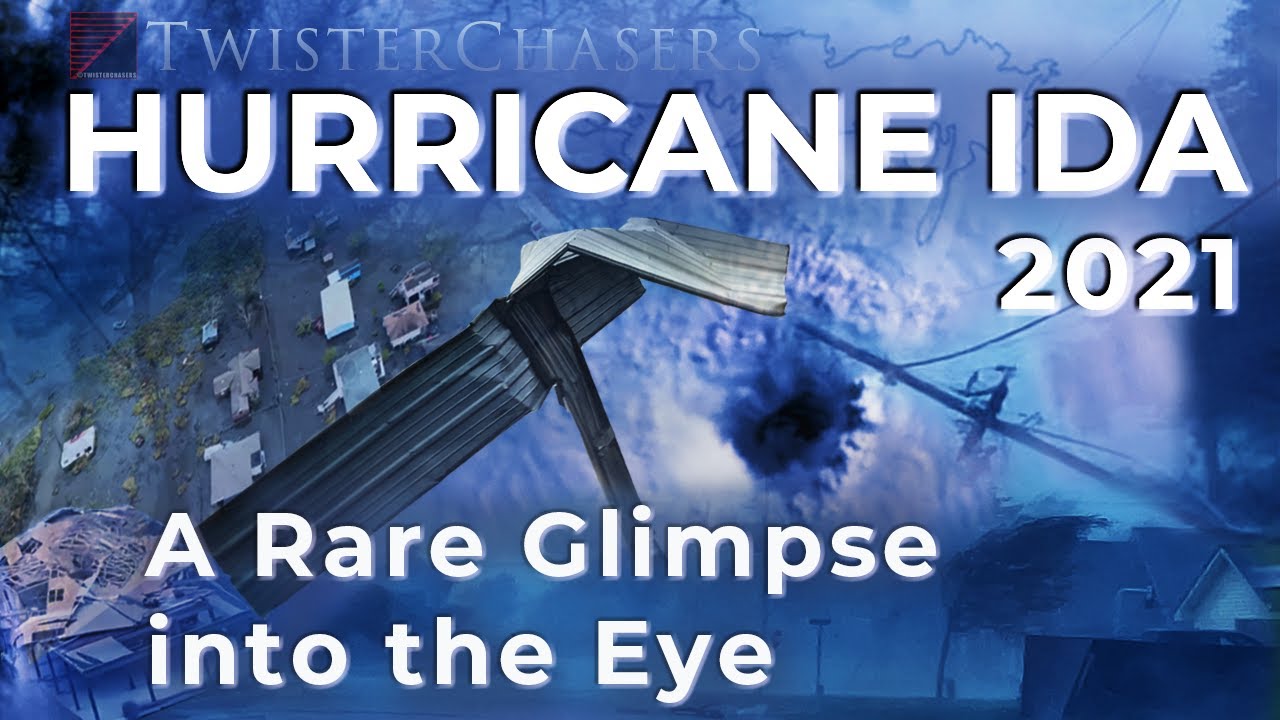 A Rare Glimpse into the EYE of Hurricane IDA!