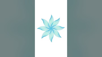 Flower Design Trick | Blend Tool #tips #design #tricks #illustrator #logo #flowers #shorts