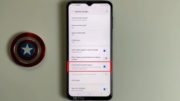 Lock Home screen layout on Samsung A23 Android 12