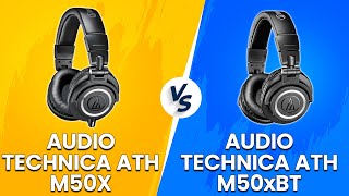 Audio-Technica ATH-M50X vs Audio-Technica ATH-M50xBT - Headphone Comparison! (Which One Is Better?)