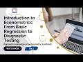 Introduction to Econometrics|S1|From Basic Regression to Diagnostic Testing