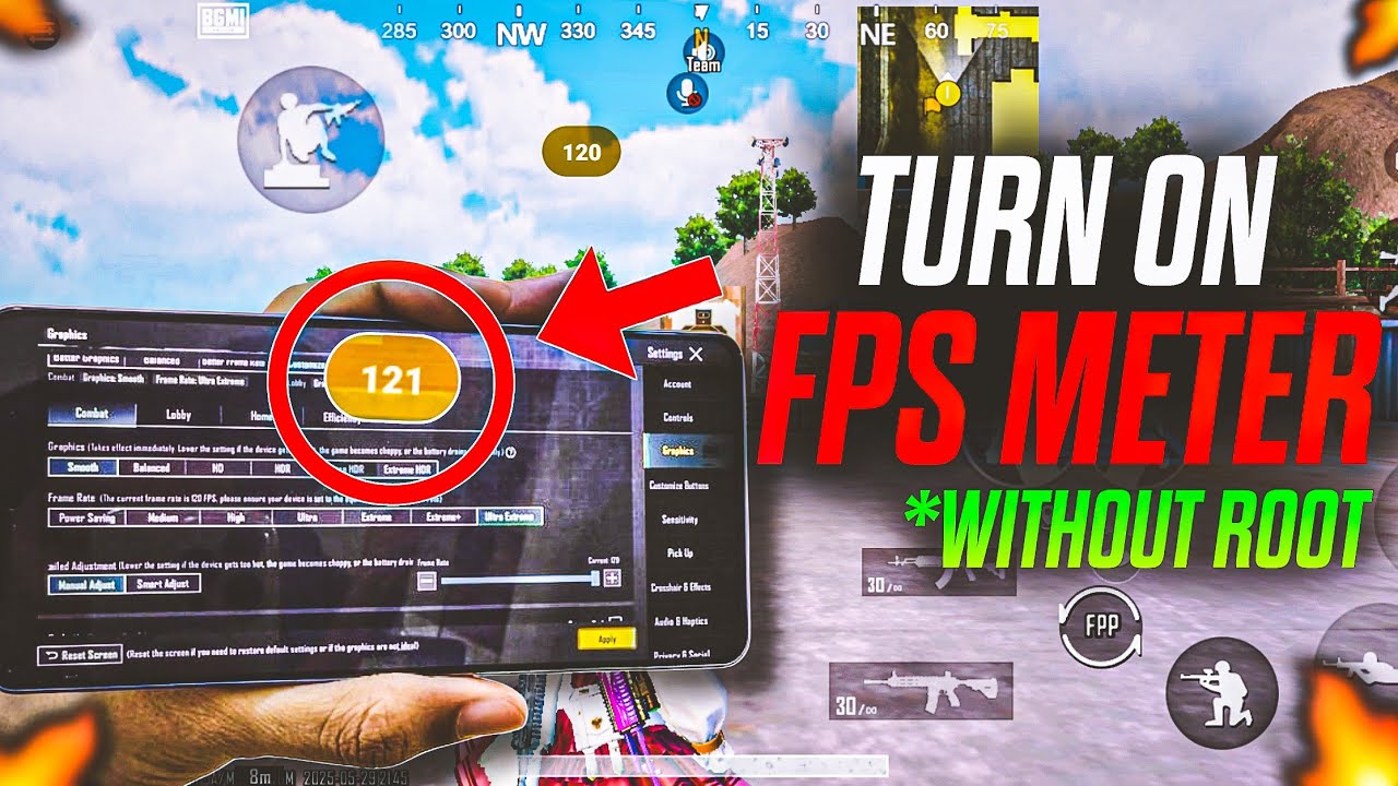 ENABLE FPS METER🔥• BGMI😍• WITHOUT ROOT 🔱• IQOO NEO 10 R💥IQOO NEO 10 📈 | 2025