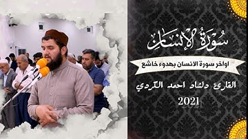 اواخر سورة الانسان بترتيل جميل وخاشع - بصوت القارئ دلشاد احمد الكردي