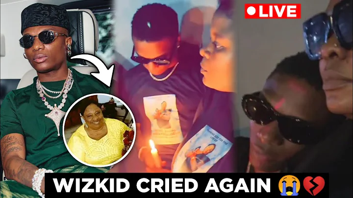 Wizkid In Tears As He Attends Their Mum's Candle Light Procession With His Family & Friends
