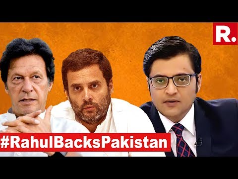 Congress Officially Supporting Pakistan? | The Debate With Arnab Goswami