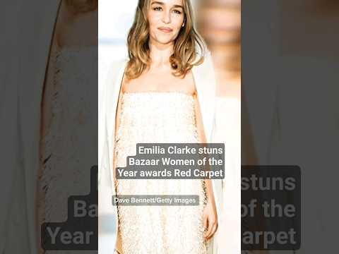 Emilia Clarke, Jenna Ortega, Olivia Colman stuns Bazaar Women of the year 2023 awards Ceremony#short