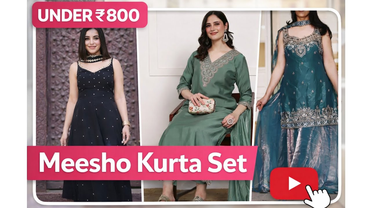 Meesho Kurta Set Under ₹800 | Best Budget Kurti Set Haul & Review 2026
