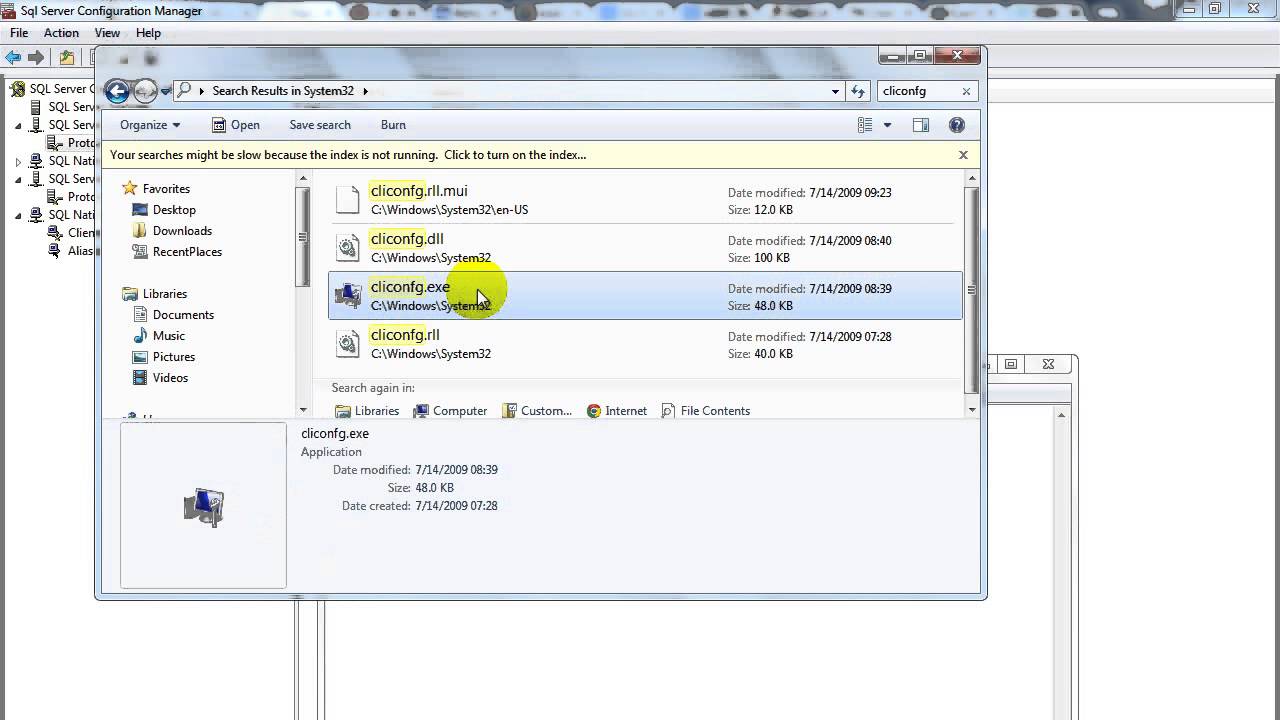 actix instance of sql server express