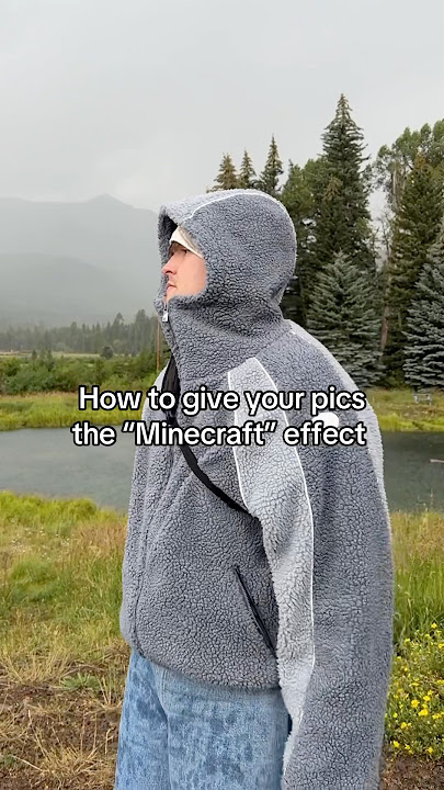 How to give your pics the “Minecraft” effect #shorts