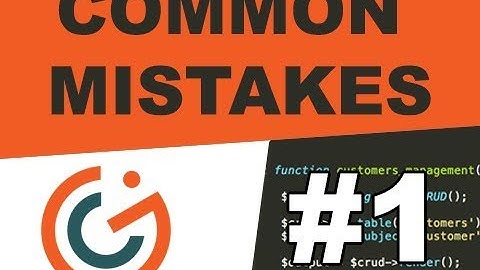 Common mistakes when we install Grocery CRUD (part 1)