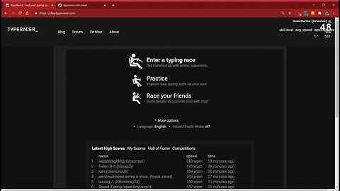 How to hack type racer