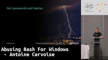 Hack.lu 2018: Abusing Bash For Windows - Antoine Cervoise