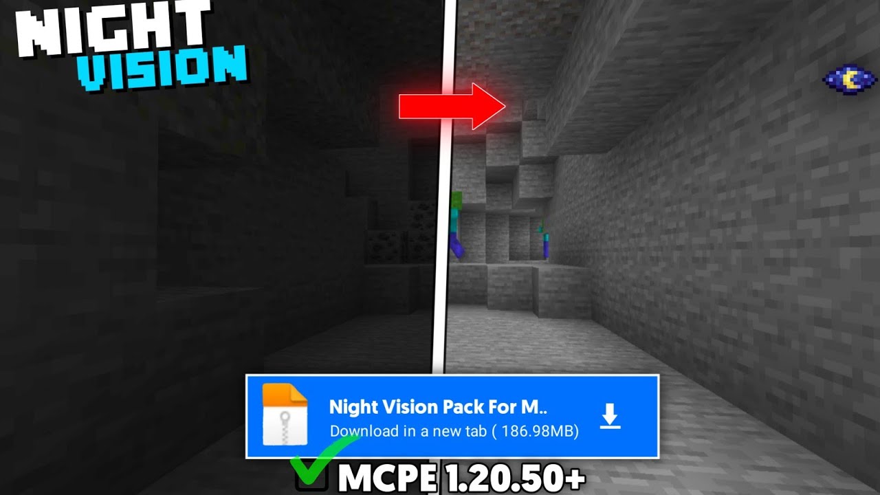 Minecraft Pe Night Vision Mod Pack 1.20