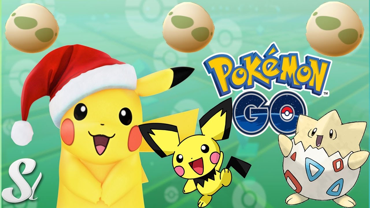 Pokemon GO Baby Togepi and Pichu hatching from Eggs & Festive Holiday ...