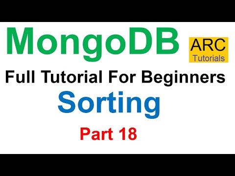 MongoDB Tutorial For Beginners #18 - Sorting in MongoDB