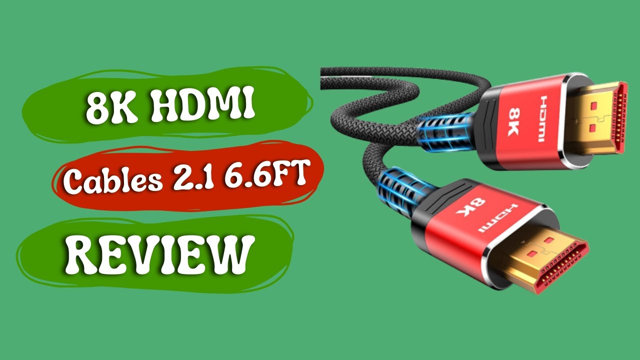 2-Pack 8K HDMI Cables 2.1 6.6FT, Highwings (Certified): High-Resolution Viewing at Its Best