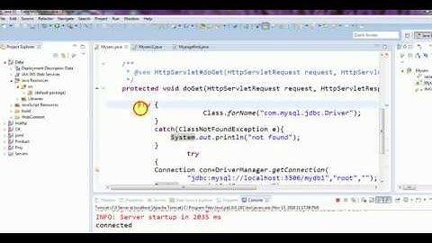 SERVLET TO MYSQL CONNECTIVITY USING JDBC