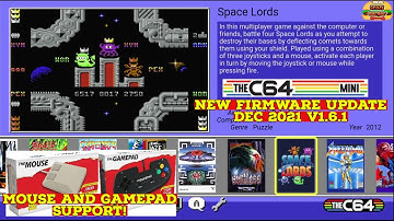 C64 Mini Firmware Update Dec 2021 - Mouse/Gamepad Support! New Game! Update for C64 Maxi/VIC20 too!