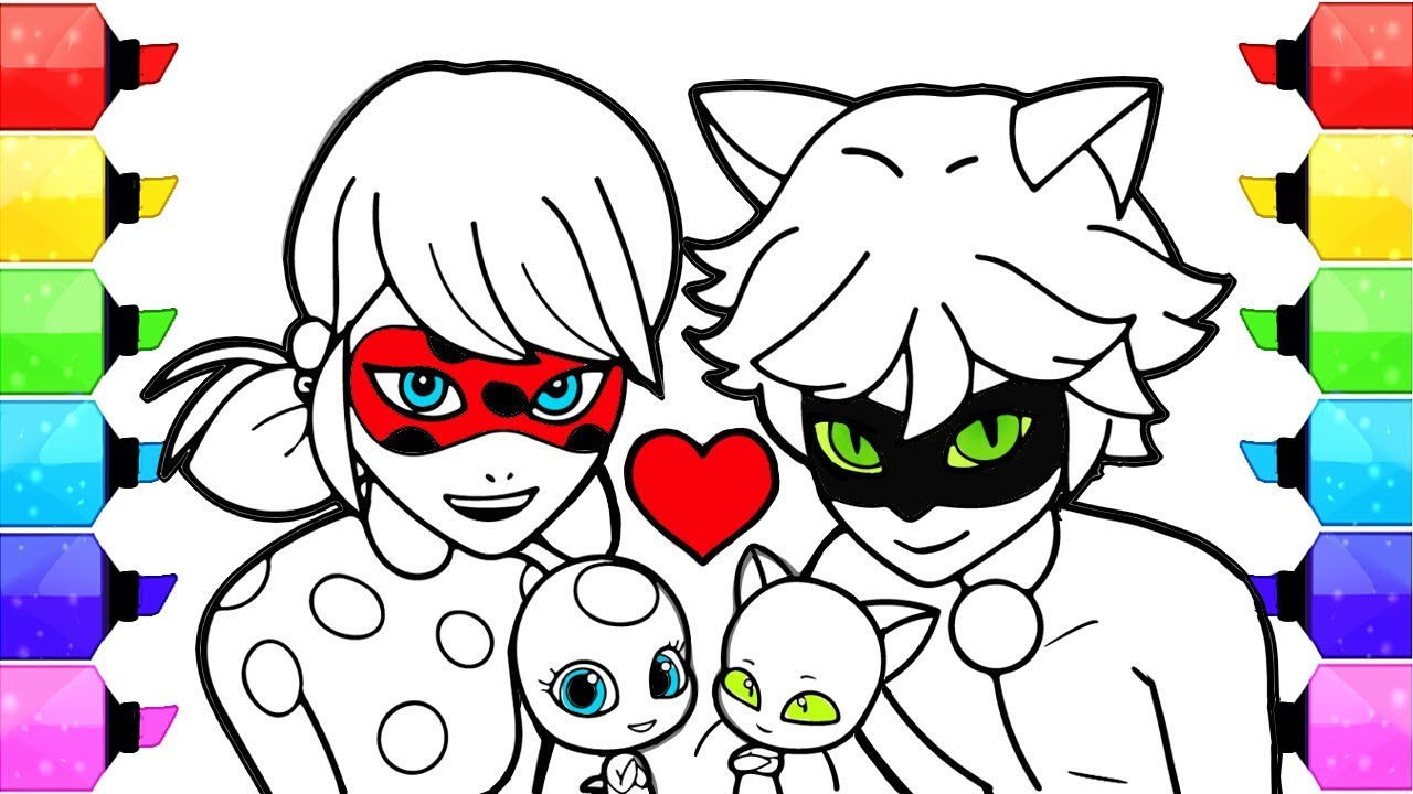 miraculous ladybug coloring pages | how to draw and color