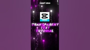 Make Transparent Text Fast in CapCut (Short Tutorial) #capcut #videoediting