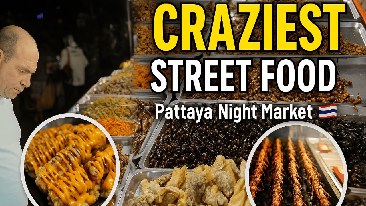 Exploring Pattaya’s Night Street Food | Crazy Seafood, BBQ & Street Vibes! | Thailand
