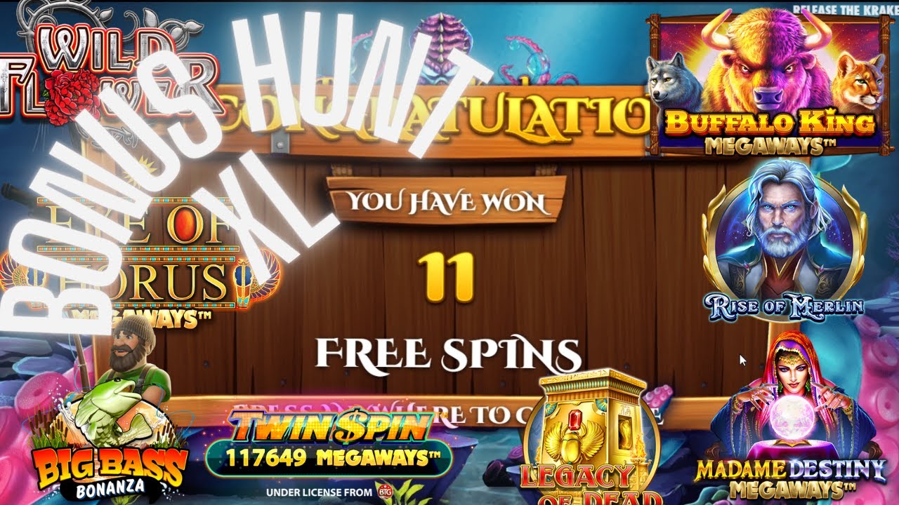 £300 Bonus hunt XL , Kraken Max Spins, Sword of Khan and more