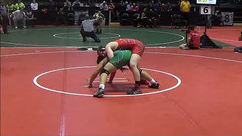 209 lbs 2015 OAC JH State Championships Tyler Wilcox vs Jack Delgarbino vs