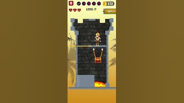 Save the hero pull the pin hero rescue 2 Tawor mode level 17 solutions