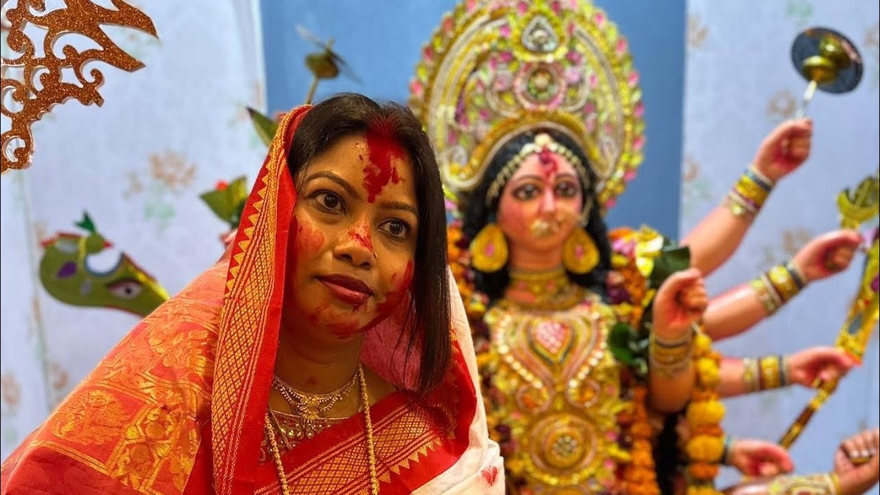 Durga Puja celebration in Dubai Danat Al Ain Resort language