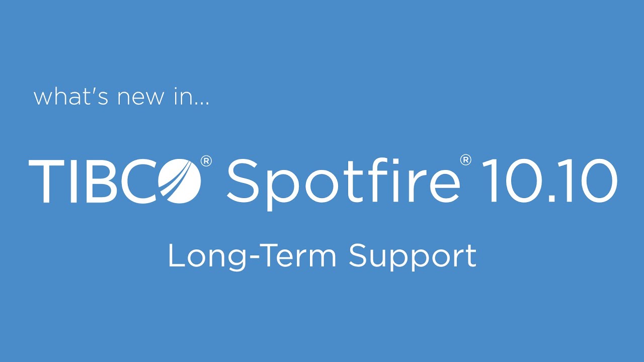  New Update  Spotfire 10.10 LTS의 새로운 기능