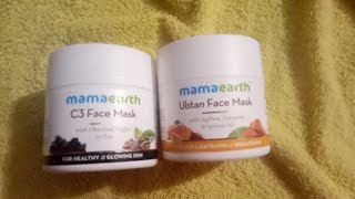 Best facemask for dry  & oily skin!! #Mamaearth UBTAN & CHARCOAL mask!!Honest Review!! Nimisha