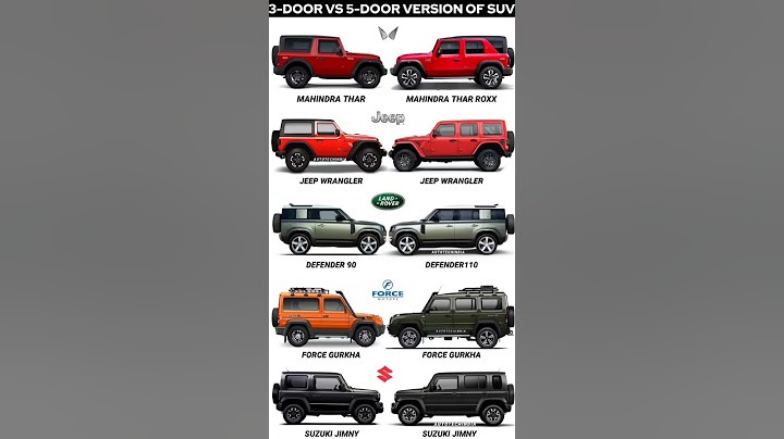 3 ഡോർ vs 5 ഡോർ suv #tharroxx #mahindra #suv #5door