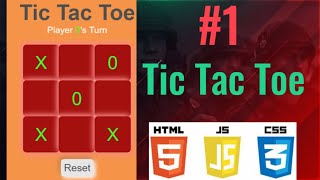 How to Make Tic Tac Toe Game with HTML, CSS, & JavaScript - Full Tutorial for Beginners #1