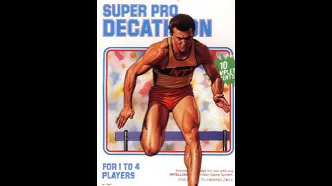 Intellivision LIVE Game Box Art | Super Pro Decathlon #intellivision #atari #retrogaming #decathlon