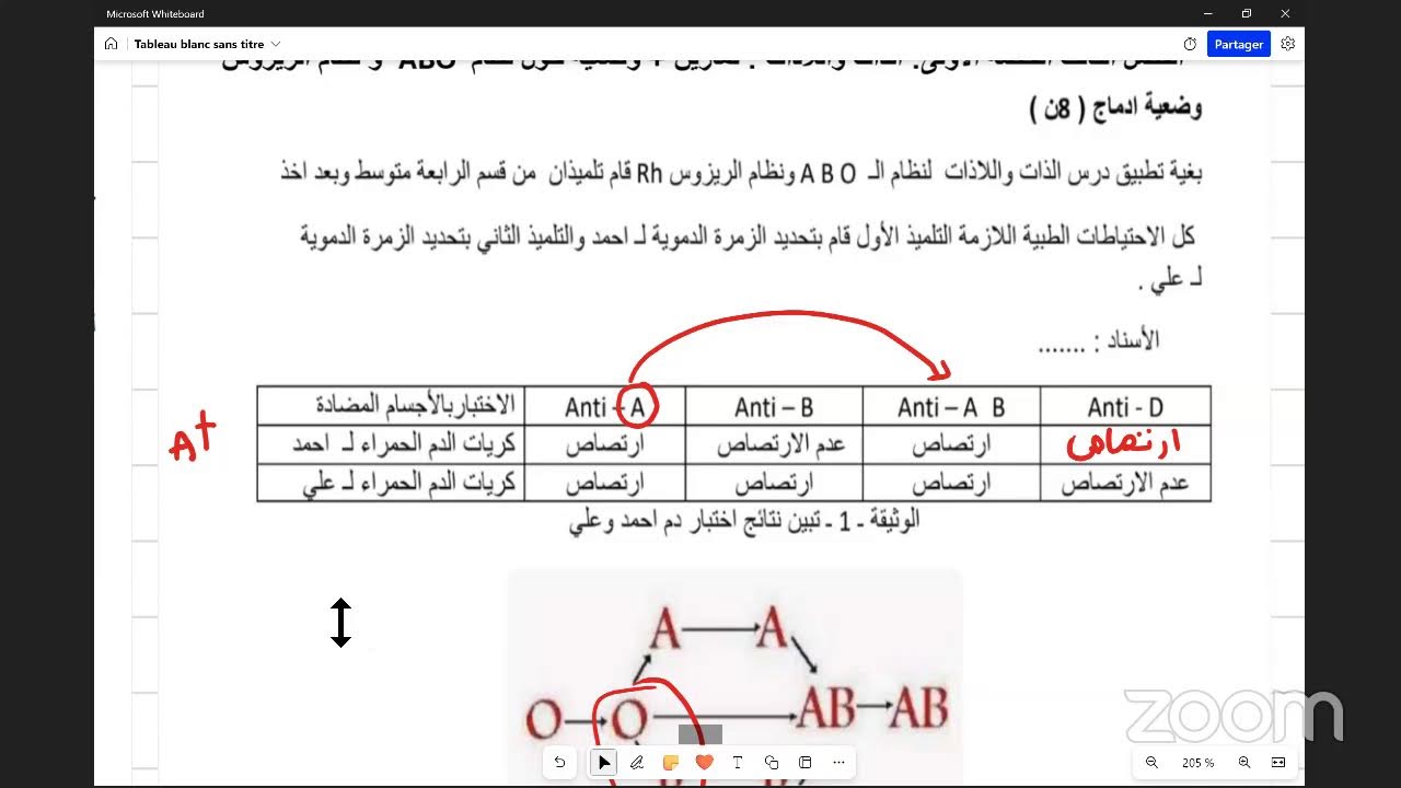 مراجعة العلوم النهائية الحصة الثامنة س4م - الزمر الدموية