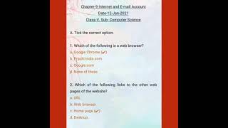 Chapter-9 Internet and E-mail Account